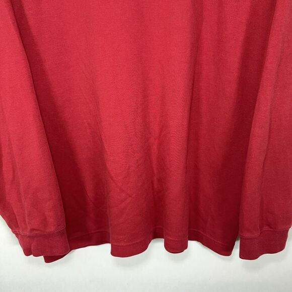 LL Bean Long Sleeve Mock Neck T Shirt Mens Size Large Cotton Spandex Stretch - Picture 11 of 11